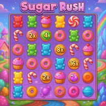 Spin247 - Sugar Rush Spilleautomat - Kaskadegevinster