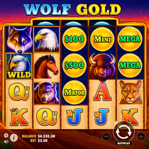 Spin247 - Wolf Gold Spilleautomat - Jackpot Spill